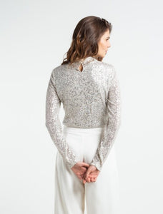 Long sleeve, Designed in shiny sequins.