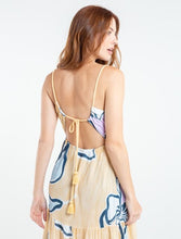 Load image into Gallery viewer, Strappy dress.  • Long.  • Opening at the back.  • Waist curled in the back.
